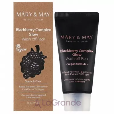 ������ Mary & May Blackberry Complex Glow Wash Off Pack ��������������� �������� ����� ��� ���� � ��������