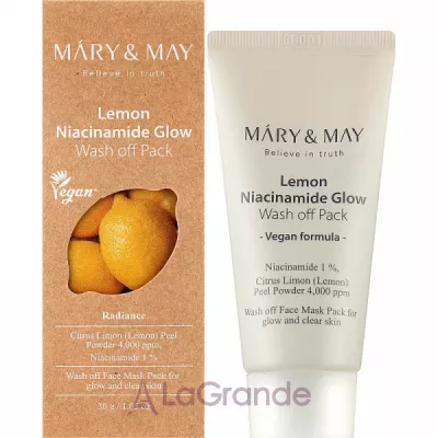 ������ Mary & May Lemon Niacinamide Glow Wash Off Pack ��������� ����� ��� ������������ ���� ���� � ������������