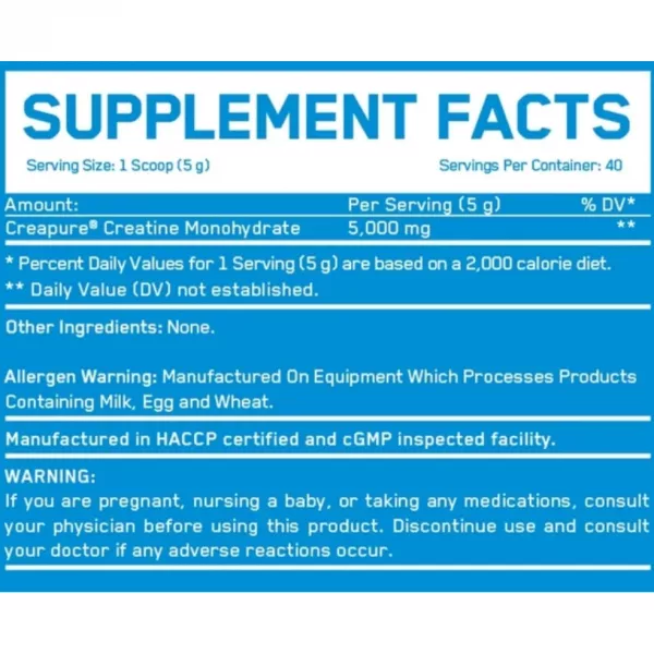 Everbuild Nutrition Creatine Creapure Monohydrate 5000 ������� �������