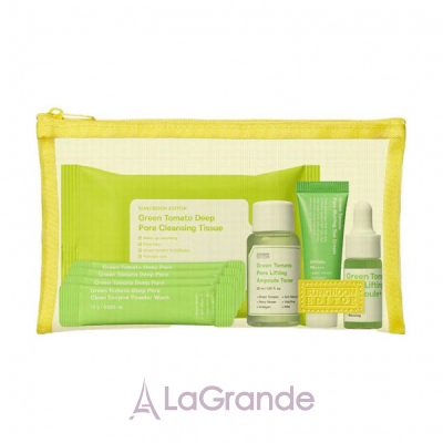 Sungboon Editor Green Tomato Travel Kit ����� ��� ���� (��������, 10 �� + �������� �����, 4�1.5 � + �����, 30 �� + ���������, 10 �� + ����, 10 �)