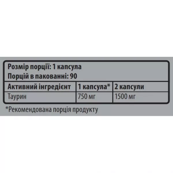 Sporter Taurine 750 mg ĳ������ ������� 