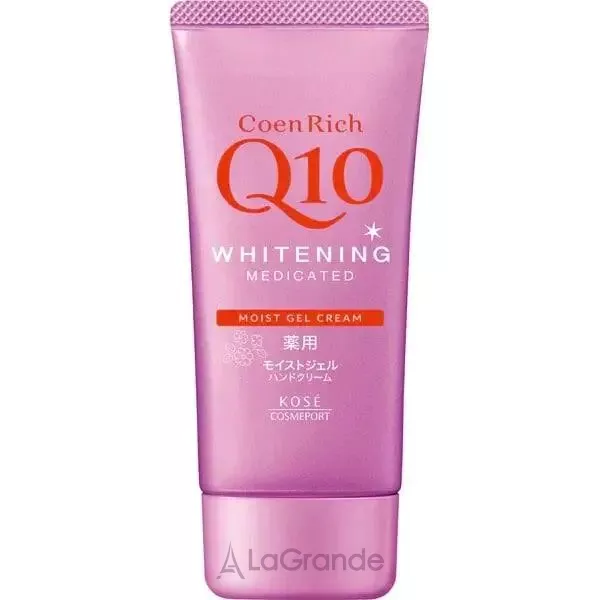 Kose CoenRich Q10 Whitening Medicated Moisture Hand Gel Cream ����������� ����-���� ��� ��� c ��������� Q10