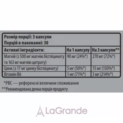 Sporter Zinc Magnesium Vitamin B6 ĳ������ ������� 