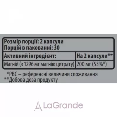 Sporter Magnesium Citrate 100 mg ����������� ������� 