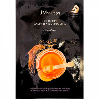 JMSolution The Origin Honey Red Ginseng Mask ����������� ����� � ���������� � ���������