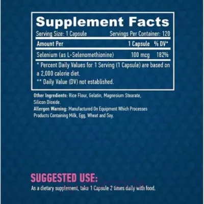 Haya Labs Chelated Selenium 100 mcg ������� ������� 