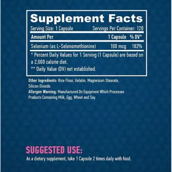 Haya Labs Chelated Selenium 100 mcg ������� ������� 