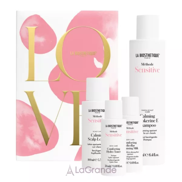La Biosthetique Methode Sensitive Set ����� ��� �������������� ���� ������ � ���� (shm/250ml + lot/100ml + cl/milk/50ml + toner/50ml)