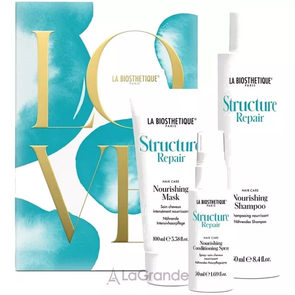 La Biosthetique Structure Repair Set ���� ��� ������������ ������� (shm/250mk + mask/100ml + cond/50ml)