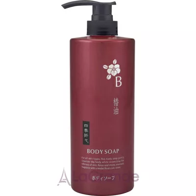 Kumano Yushi Shikioriori Tsubaki Oil Body Soap ���� ��� ���� � ������ �������