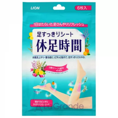 Lion Kyusoku Jikan Foot and Leg Refreshing Patches ����������� �������� ��� ��� � �������� ����