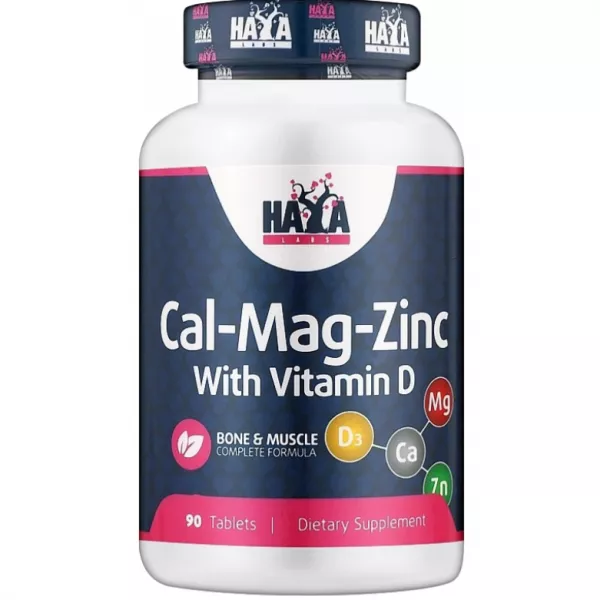 Haya Labs Cal- Mag- Zinc with Vitamin D ³������-���������� �������� 