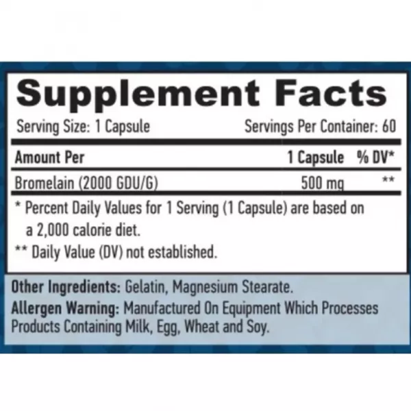 Haya Labs Bromelain 500 mg ������� ������� 