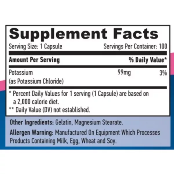 Haya Labs Potassium Time Release 99 mg ������� ������� 
