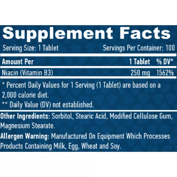 Haya Labs Niacin /Time Release/ 250 mg ������� ������� 