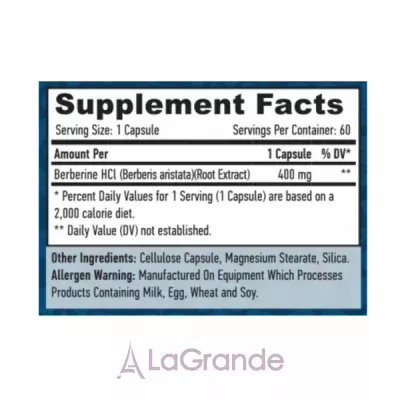 Haya Labs Berberine HCL 400 mg ������� ������� 