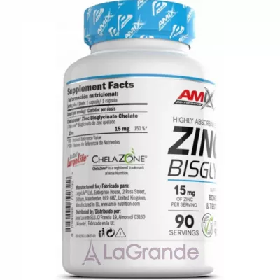 Amix Performance Zinc Bisglycinate 15 mg ����������� ������� 