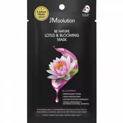 JMsolution Be Nature Lotus & Blooming Mask ������������� ����� ��� ������� � ���������� ������