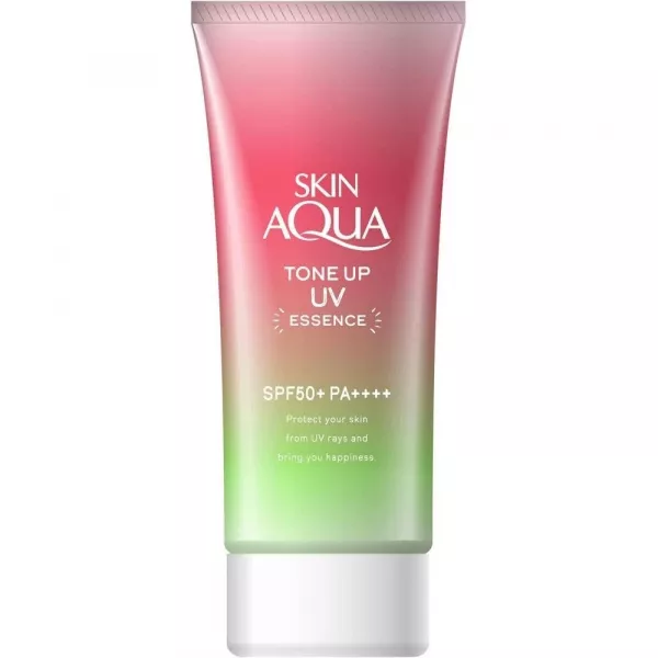Rohto Skin Aqua Tone Up UV Essense Happiness Aura SPF 50+ PA++++ �������������� ���������� �������� � �������� ������� ���� SPF 50+ PA++++
