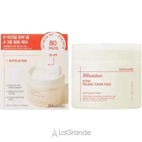 JMsolution Alpha Peeling Toner Pads ϳ���-���� ��� ��������� ���� ������� � ���������