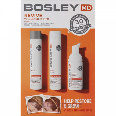 Bosley BosRevive Kit ���� ��� ���������� ���������� ����������� ������� (shm/150ml + cond/150 + treatm/100ml)