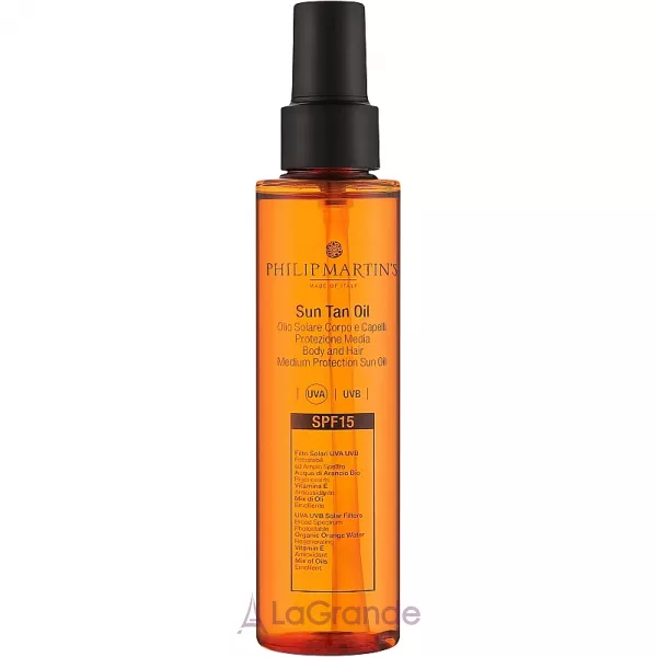 Philip Martin's Sun Tan Oil Hair & Body SPF 15 ������������ ����� ��� ������� �� ��� SPF 15