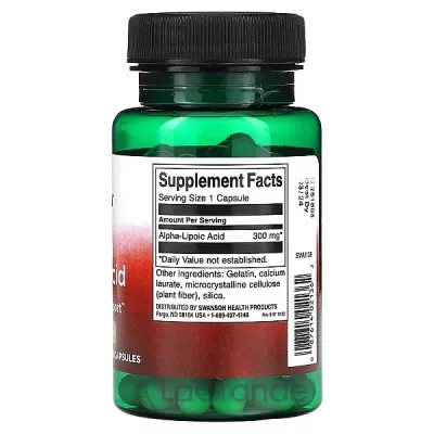 Swanson Alpha Lipoic Acid 300 mg ����������� ������� 