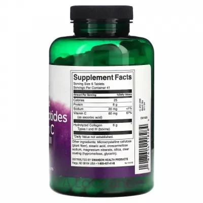 Swanson Hydrolyzed Collagen Peptides + Vitamin C ĳ������ ������� 