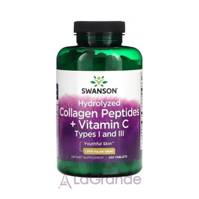 Swanson Hydrolyzed Collagen Peptides + Vitamin C ĳ������ ������� 