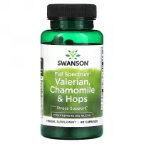 Swanson Full Spectrum Valeriana, Chamomile & Hools �������� "�������� ������� �������, ������� �� ����"