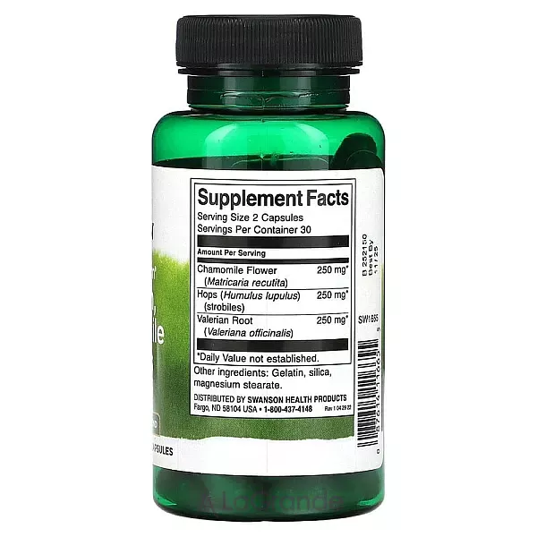 Swanson Full Spectrum Valeriana, Chamomile & Hools �������� 