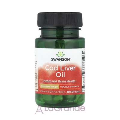Swanson Cod Liver Oil Double Strength 700 mg ������� ������� 