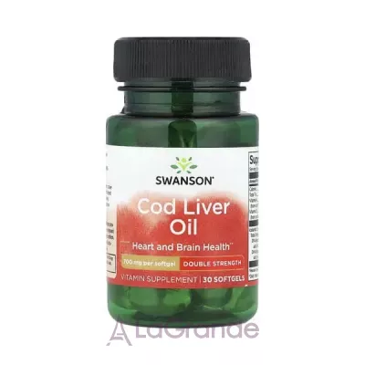 Swanson Cod Liver Oil Double Strength 700 mg ������� ������� 