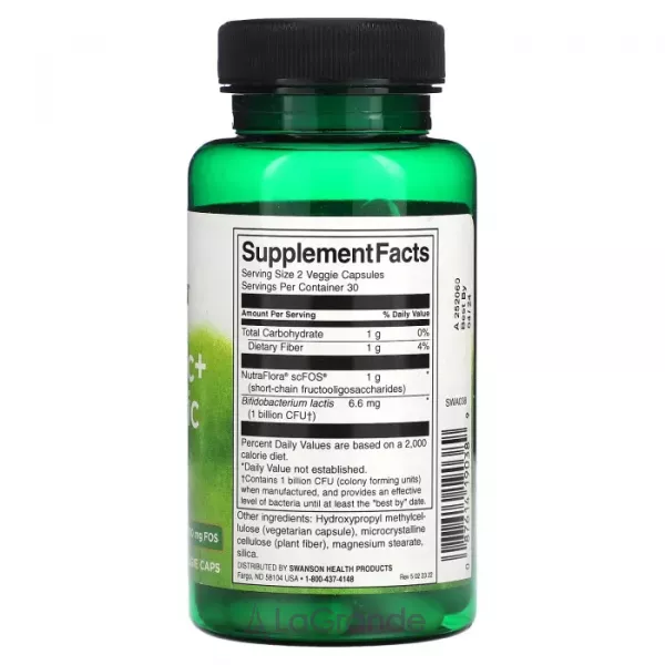 Swanson Probiotic+ Prebiotic Fiber ������� ������� 