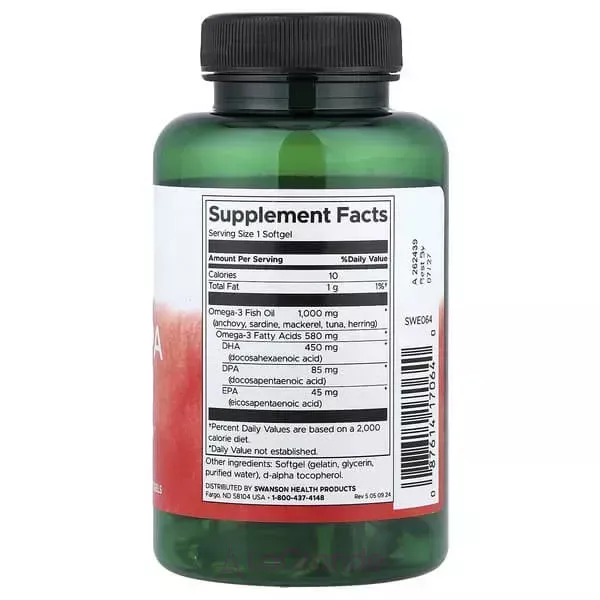 Swanson Super DPA Fish Oil 1000 mg ������� ������� 