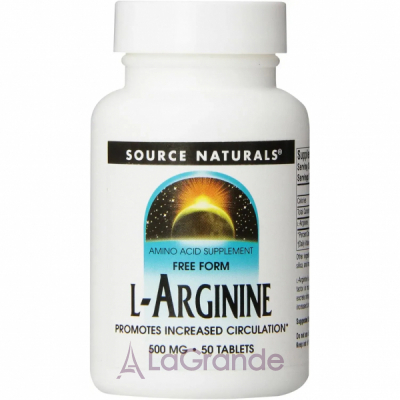 Source Naturals L-Arginine 500 mg ������� ������� 