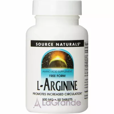 Source Naturals L-Arginine 500 mg ������� ������� 