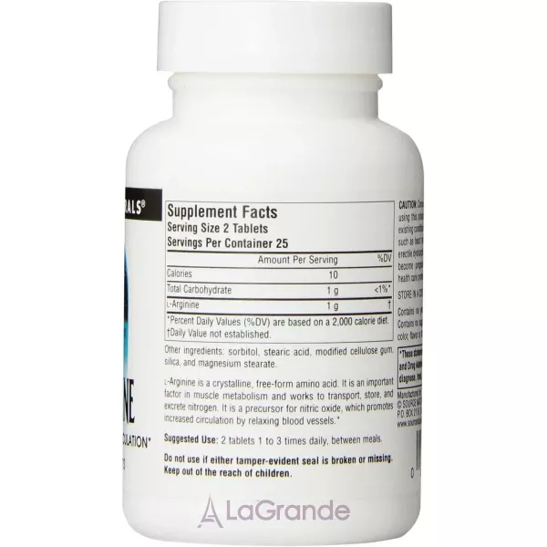 Source Naturals L-Arginine 500 mg ������� ������� 