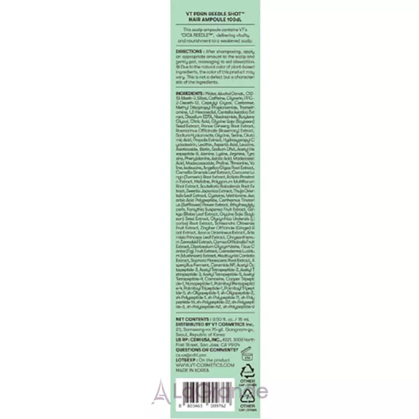 VT Cosmetics Reedle Shot Hair Ampoule 100dL ��������� ��������� ������ ��������� ����� � �����������