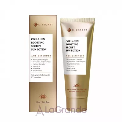 K-Secret Collagen Boosting Secret Sun Lotion SPF 50+ PA++++ �������������� ������ ��� ���� � ����������