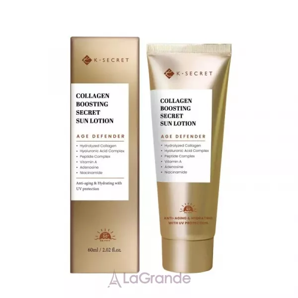 K-Secret Collagen Boosting Secret Sun Lotion SPF 50+ PA++++ ������������� ������� ��� ������� � ���������