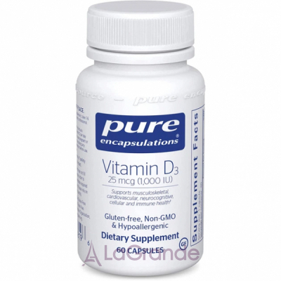 Pure Encapsulations Vitamin D3 1000 IU ����������� ������� 