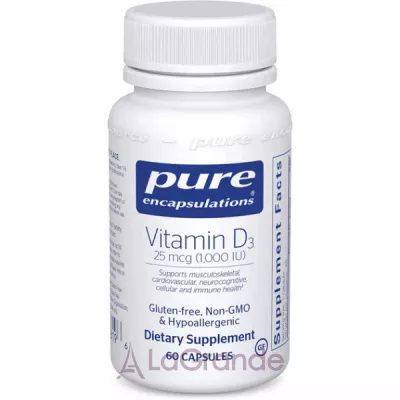 Pure Encapsulations Vitamin D3 1000 IU ����������� ������� 