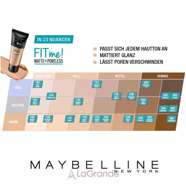 Maybelline Fit Me Matte + Poreless ��������� ����