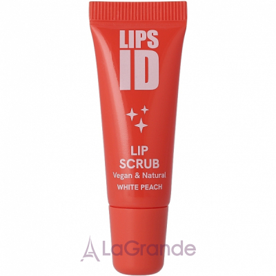 LIPS ID Lip Scrub Vegan & Natural White Peach �����-������� ��� ��� 