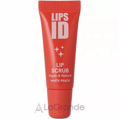 LIPS ID Lip Scrub Vegan & Natural White Peach �����-������� ��� ��� 