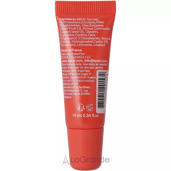 LIPS ID Lip Scrub Vegan & Natural White Peach �����-������� ��� ��� 