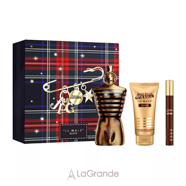 Jean Paul Gaultier Le Male Elixir Parfum ���� (����������� ���� 125 �� + �������� 10 �� + ���� ��� ���� 75 ��)
