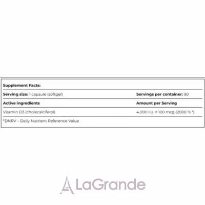 Amix Performance Vitamin D3 4000 I.U. ������� ������� 