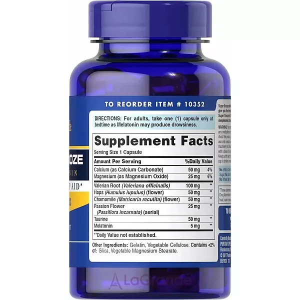 Puritan's Pride Super Snooze with Melatonin ������� ��� ��� � �����������